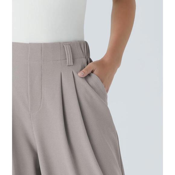 NWT Halara Flex™ High Waisted Pocket Wide Leg Waffle Work Pants Size XS - Picture 3 of 10